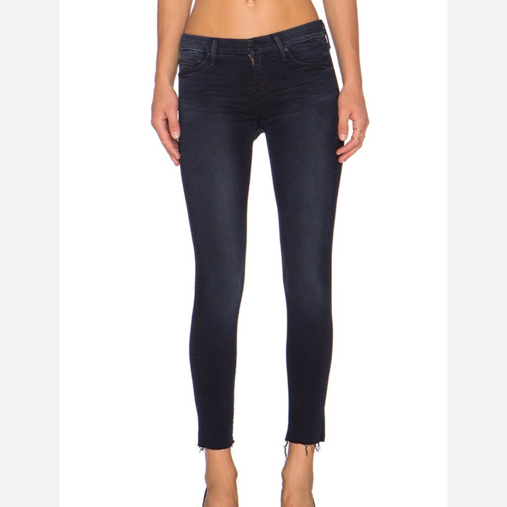 Mother looker ankle fray skinny jeans